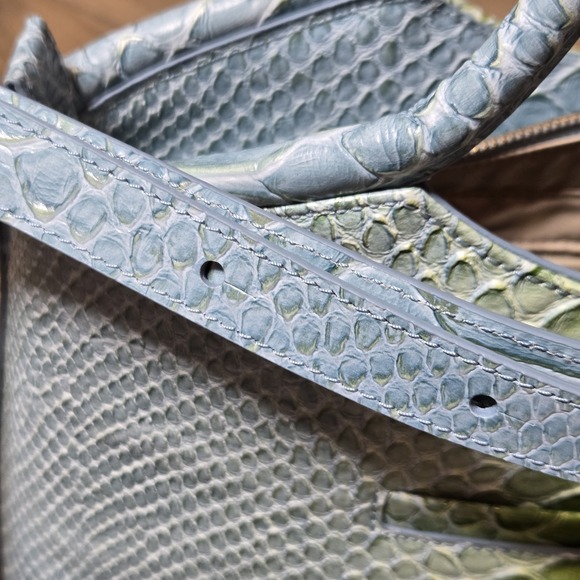 NWOT Brahmin Elaine Limeade Rivers Genuine Leather Satchel Bag $395 - Picture 13 of 16